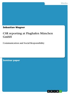 cover image of CSR reporting at Flughafen München GmbH